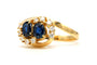 Bague 53 Bague contemporaine or jaune, saphirs et diamants 58 Facettes 22739