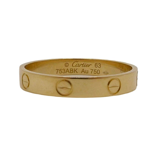Bague 63 Bague Cartier Love or jaune 18k 58 Facettes 000508