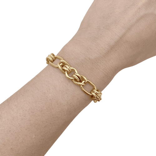 Bracelet Bracelet "Noeuds" or jaune. 58 Facettes 34550