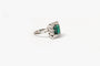 Bague 47 Bague Or blanc Tourmaline Diamants 58 Facettes