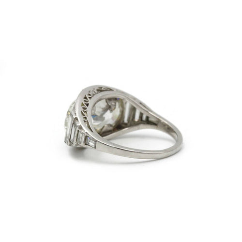 Bague 52 Bague Art-Déco - Platine et diamants 58 Facettes 1024