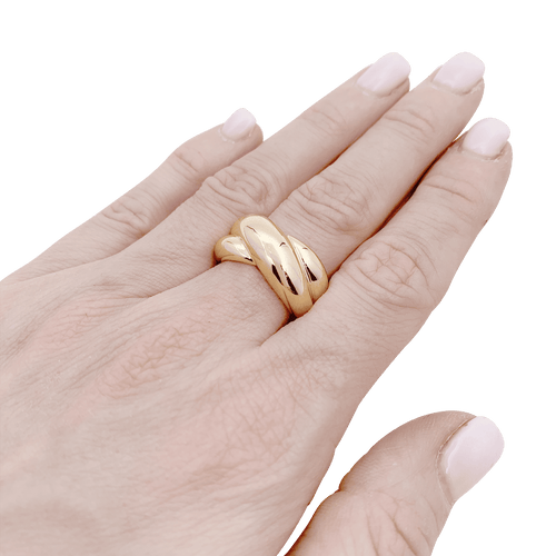 Bague 53 Bague vintage Cartier, "Colisée", or jaune. 58 Facettes 34428