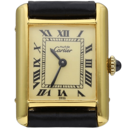 Montre Cartier Montre Tank Vermeil 58 Facettes MT42986