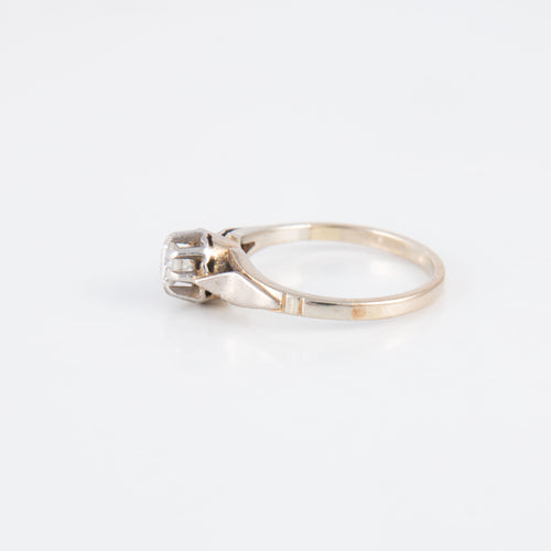 Solitario platino diamante