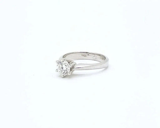 Bague Bague solitaire de 0,90 carat avec certificat HRD 58 Facettes 5605