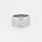Bague 53 Bague Tank Moderne or blanc diamants 58 Facettes LP998/13