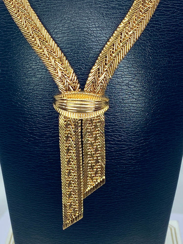 Collier Collier cravate en or jaune 58 Facettes AB600