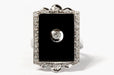 Bague 53 Bague Onyx Diamants 58 Facettes