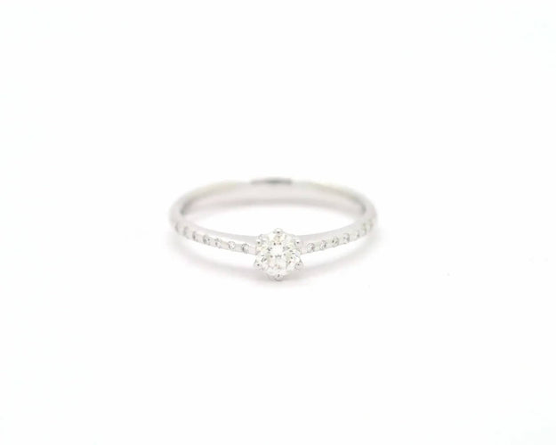 Anello solitario Recarlo ct 0,30 centrale 58 Facettes 8741