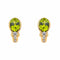 Boucles d'oreilles Boucles d'oreilles Dormeuses Or jaune Péridot, Diamant 58 Facettes 3951648CN