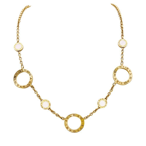 Collier Collier BULGARI "Bulgari Bulgari" en or jaune 750/000 et nacre. 58 Facettes 34772