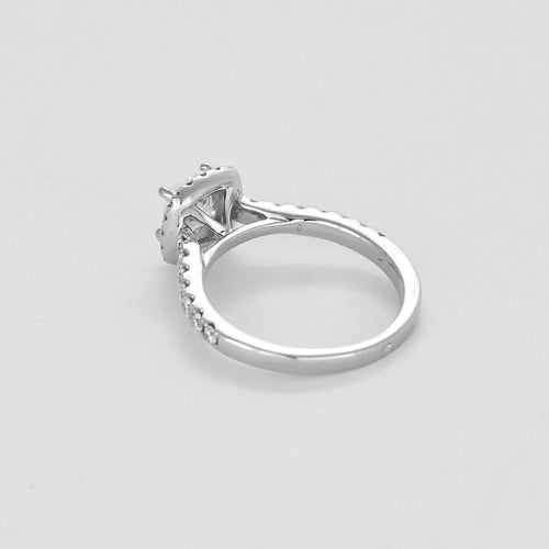 单钻戒 白金公主款，钻石 