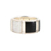 Bague 55 CHAUMET - Bague Class one Diamants Émail Noir 58 Facettes 28122