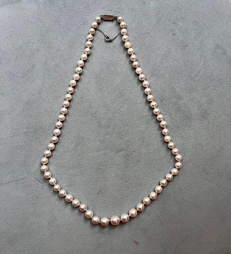 Collier Collier perles de culture akoya, fermoir or blanc 46 cm 58 Facettes