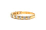 Bague 54 Alliance demi-américaine contemporaine en or jaune, diamants "taille" brillant (+-0.77ct) 58 Facettes 22695