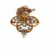 Pendentif Broche Pendentif ancien or jaune, perles, diamants 58 Facettes