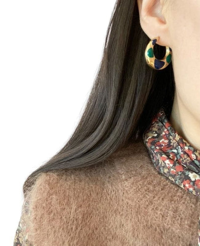 Boucles d'oreilles Boucles d’oreilles Créoles en or jaune 58 Facettes