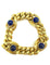 Bracelet Bracelet vintage or jaune 18K et lapis 58 Facettes