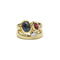 Bague 46 Bague - Or, Diamant, Saphir & Rubis 58 Facettes 250094R