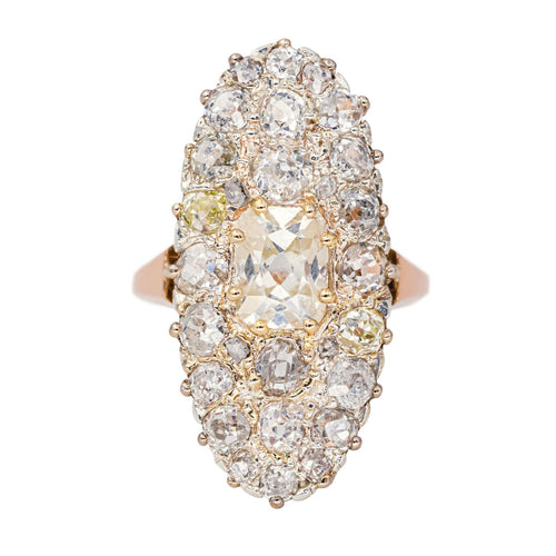 Marquise-Ring Roségold Diamant, Diamanten 