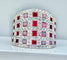 Bague 56 Importante bague bandeau coktail en or blanc 18 carats en rubis et diamants 58 Facettes AB 291