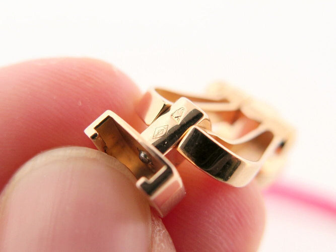 Bracelet bracelet FRED force 10 gm 0b0007 manille en or rose 18k cordon rose 58 Facettes 271114