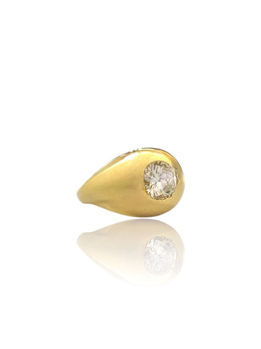 Bague 52 bague vintage en or jaune et diamants 58 Facettes