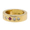 Bague 52 Bague Or jaune Rubis, Diamant 58 Facettes 2734047CN