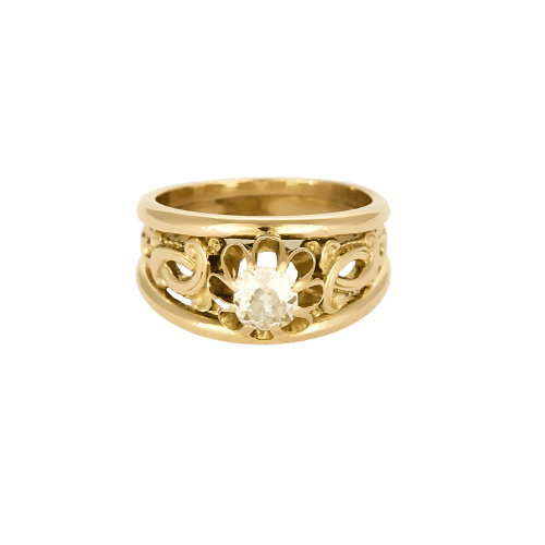 Bague 51 Bague en or jaune et diamant 58 Facettes DIE1633