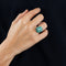 Bague 52 Bague turquoise et or blanc 58 Facettes