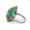 Bague 53 Bague art déco - émeraude colombienne 7.99 carat sur or et platine 58 Facettes 1204