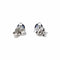 Boucles d'oreilles Boucles d'oreilles Puces Or blanc Saphir 58 Facettes 3089100CN