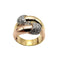 Bague 56 Bague en or jaune et or rose 18 carats et diamants 58 Facettes