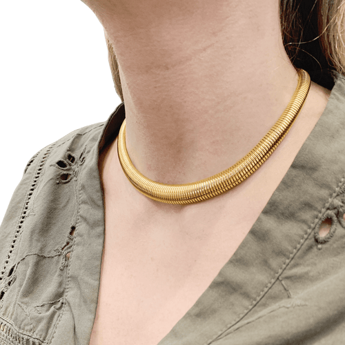 Collier Collier vintage "Tubogas". 58 Facettes 34518