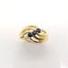 Bague 53 Bague or jaune saphirs et diamants 58 Facettes