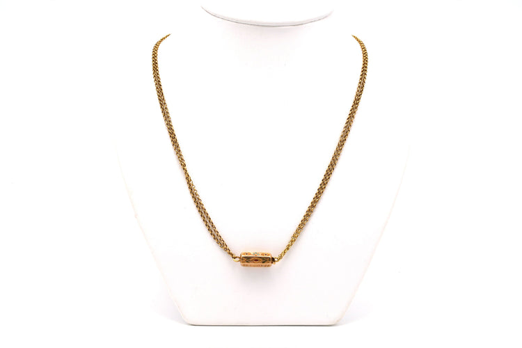 Collier Collier Napoléon III en or jaune 18 carats et diamants "taille" rose 58 Facettes B485