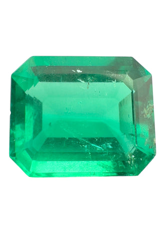 Gemstone Émeraude de Colombie certifiée de 2,92 carats 58 Facettes