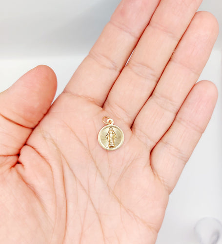 Pendentif Petite Médaille religieuse victorienne or rose 58 Facettes A05385