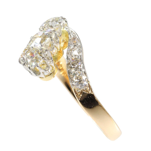 O amor através do tempo: anel de declaração em diamante Belle Époque dos anos 1920 