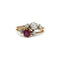 Bague 51 Bague - Or jaune Platine, Rubis, diamants 58 Facettes 250027R