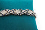 Bracelet Bracelet or blanc, diamants et saphirs 58 Facettes 240055