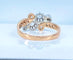 Bague 53 Bague en or 18 carats en diamants époque 1900 58 Facettes AB554