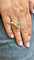 Bague 53 Bague Hermes Fer à cheval en or et corps en argent 58 Facettes