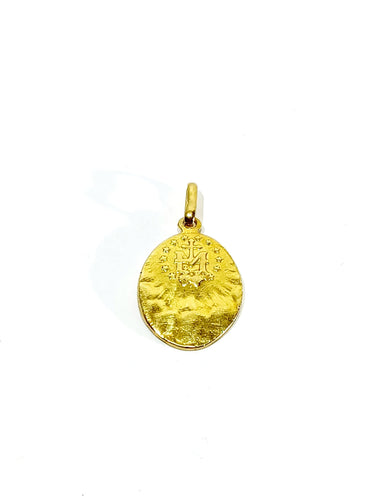 Pendentif Médaille miraculeuse en or jaune 58 Facettes