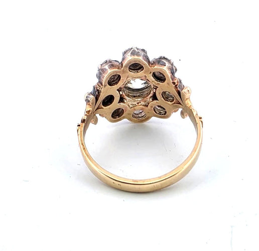 Bague 54 Bague victorienne ancienne sertie de diamants de 2,60 carats provenant de vieilles mines 58 Facettes