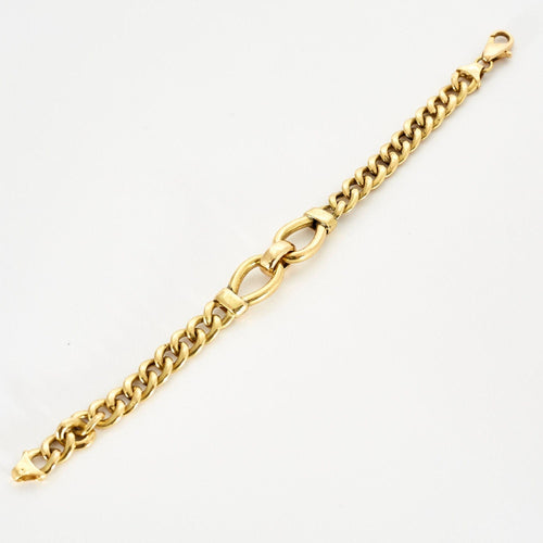 Bracelet Gourmette or jaune 58 Facettes LP574