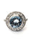 Bague Bague or blanc aigue-marine diamants 58 Facettes