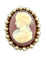 Broche Broche camée ancienne en or 18k et demi-perles – poinçon tête d’aigle – XIXᵉ siècle 58 Facettes