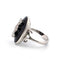 Bague 50 Bague en platine avec diamants et onyx 58 Facettes