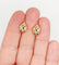 Boucles d'oreilles Dormeuses art déco en or rose 18k et pierres blanches (circa 1940) 58 Facettes A06470